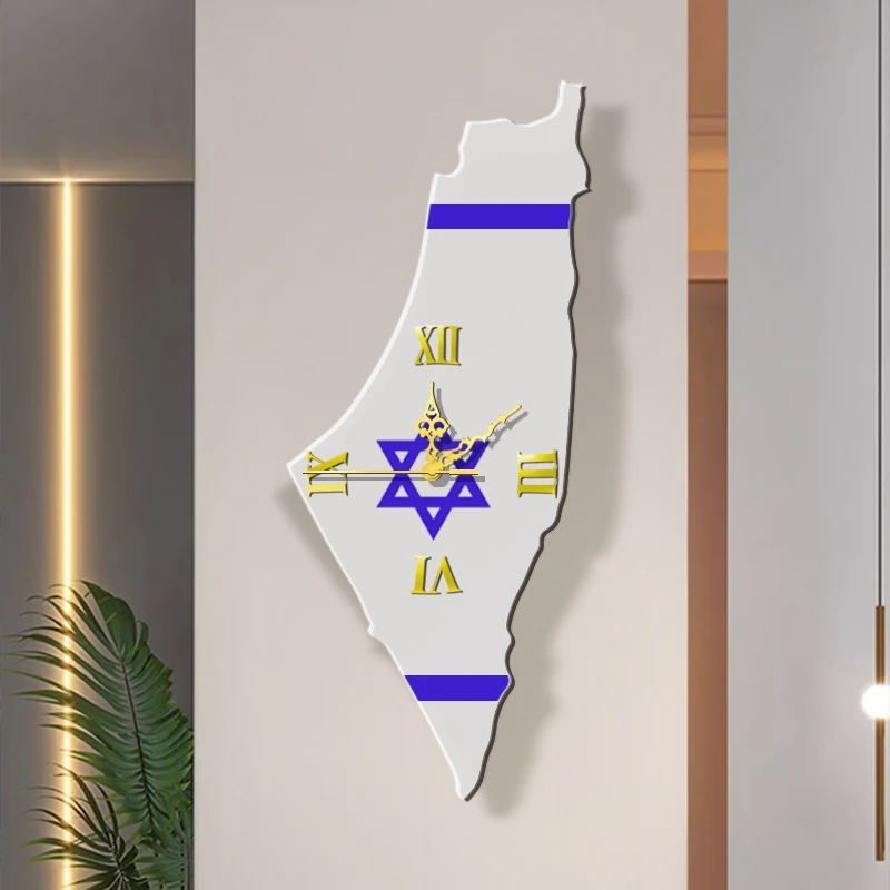 Istael ساعة حائط كبيرة تصميم حديث ساعات حائط معدنية فاخرة ساعات ديكور منزلي ذاتي الصنع غرفة المعيشة الصامتة Orologi Da Parete هدية