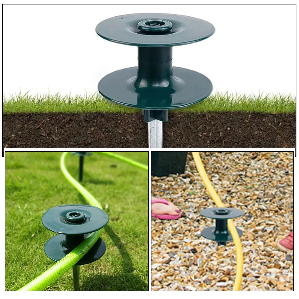 

Garden Hose Guide Stake Water Pipe Wheel Nail Durable Plastic Practical Holder Lawn Terrace Greenhouse Reusable Spike