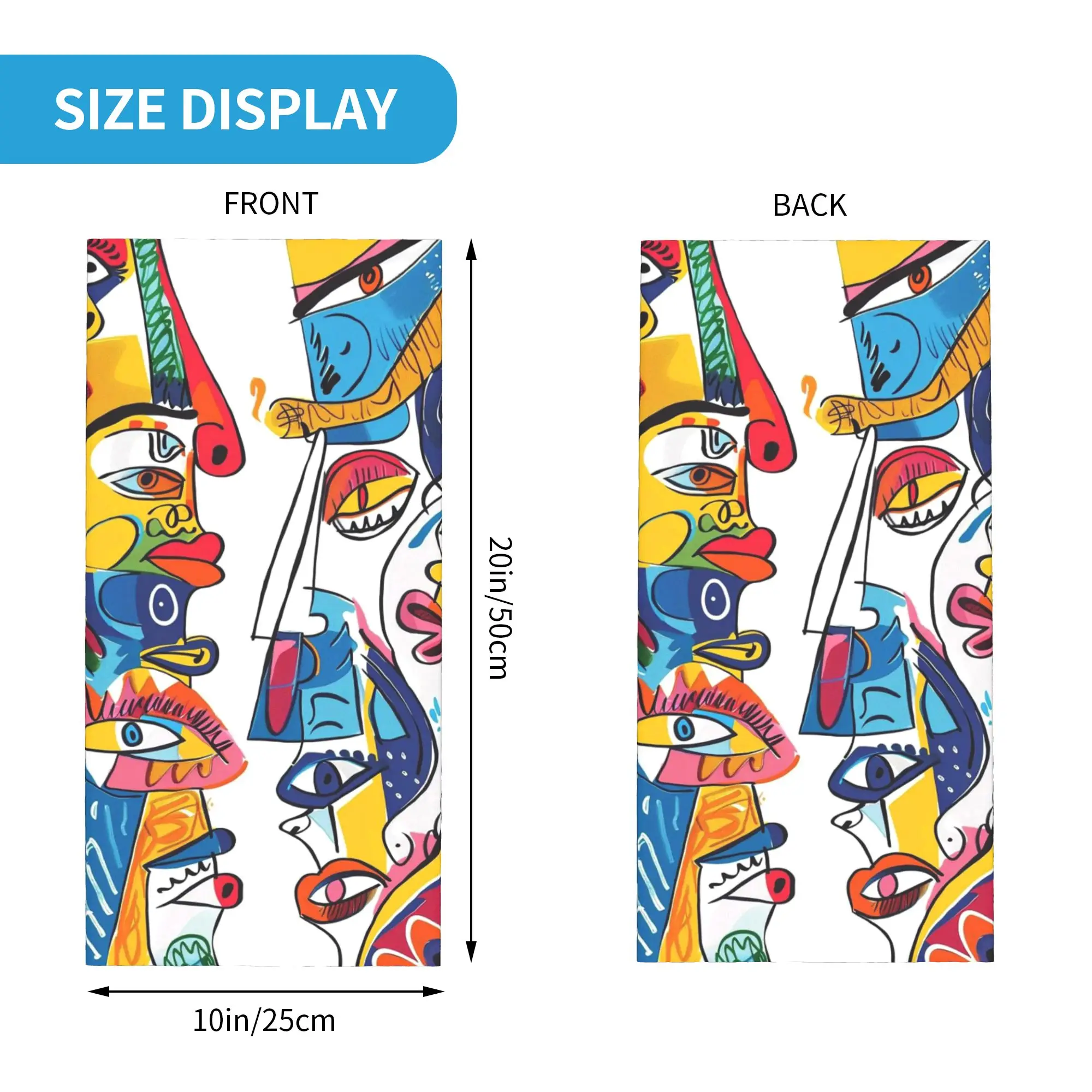 Pablo Picasso Bandana Neck Gaiter Printed Mask Scarf Cycling Scarf Cycling Unisex Adult Breathable