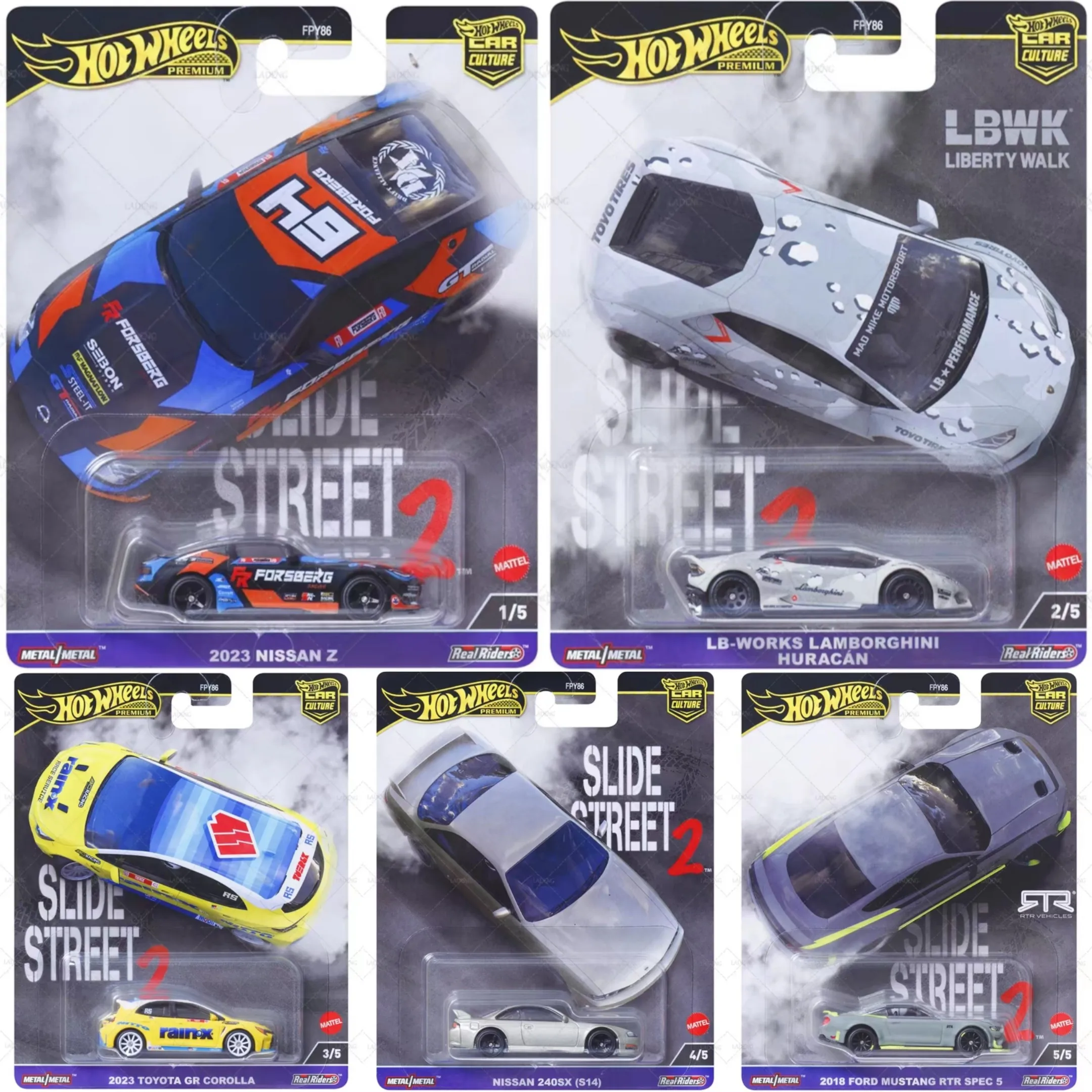 

Оригинальный набор Hot Wheels Premium Car Culture High-Speed Drift Series Fpy86: Коллекционная модель Nissan для ценителей, подарок для коллекционеров