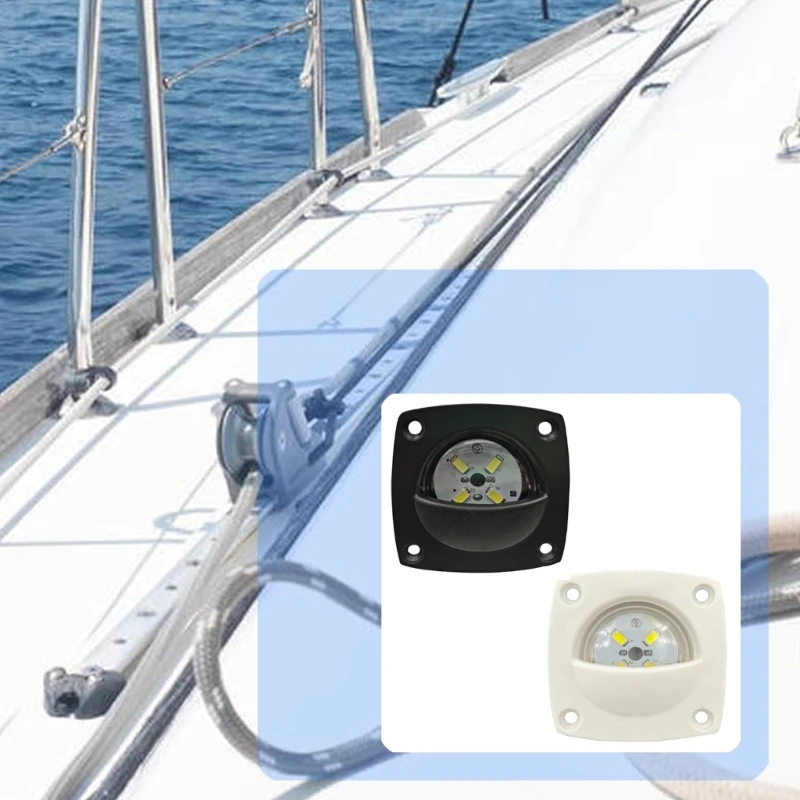 

Практичный светодиодный светильник для пластикового судна для лодок с ярким 4 светодиодным освещением, подходит для проходов и