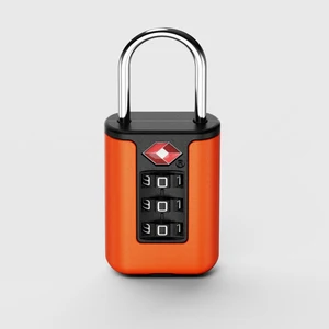 TSA-Combination Lock for Travel Baggage, Changing Password, Black Lock, Security Code, 3 Digit Lock, Contrast Design 8 Main Sales Padlocks with Various Keys - №4
