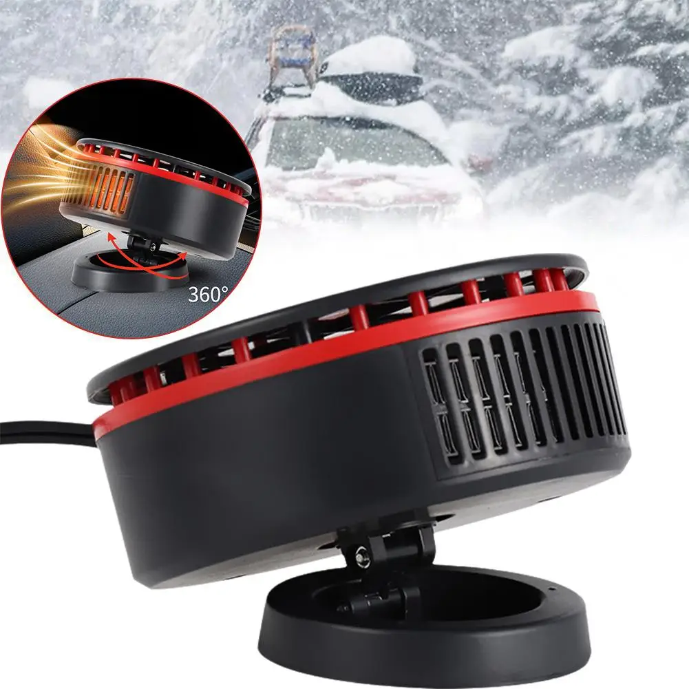 12V Car Heater Fast Heating Heater for Car Windshield Defrosting Defogging 360° Rotatable Warmer Interior Accessories