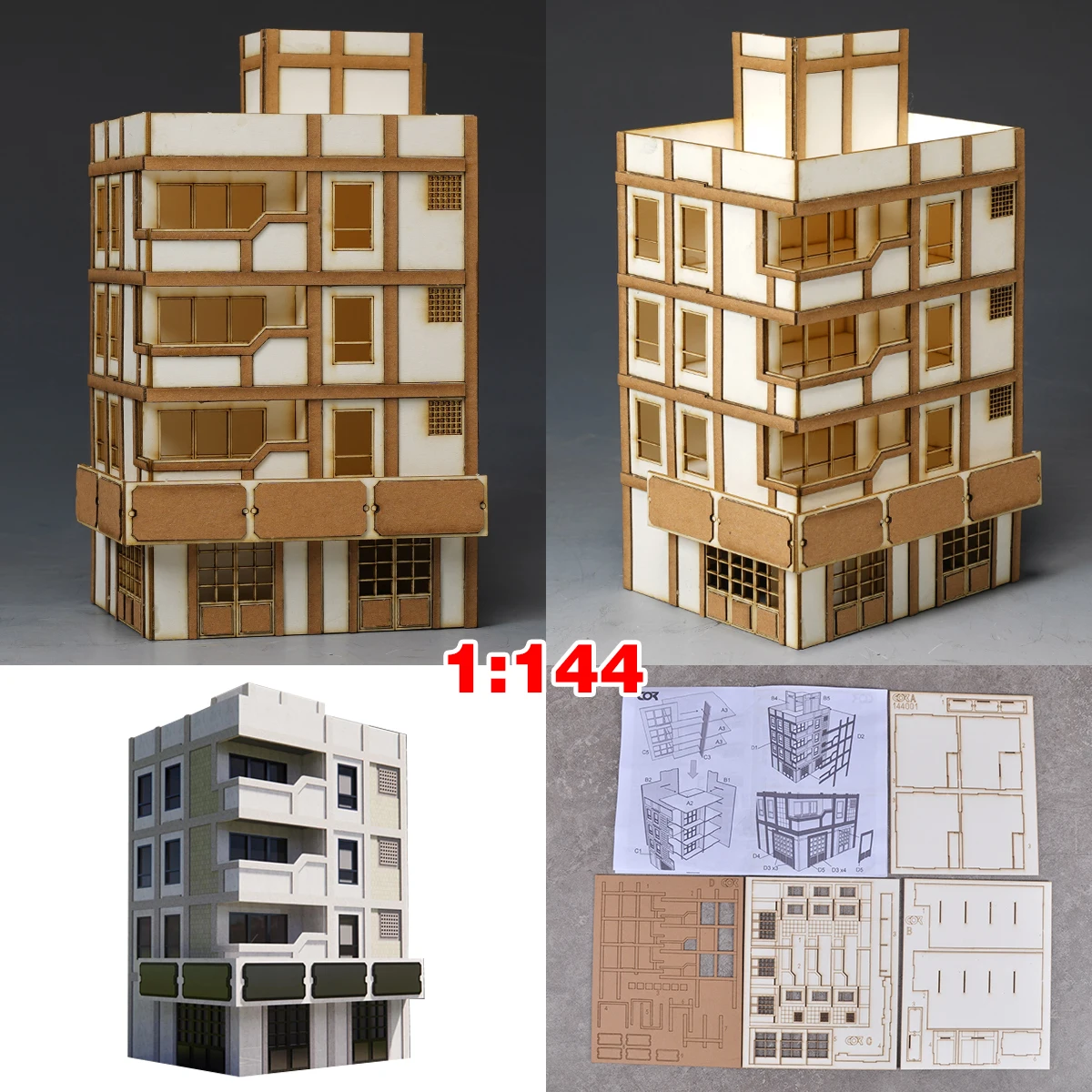 

Assembly Architectural model sand table building city street Mech robot science fiction diorama Scale model kit 1/144 HG RG