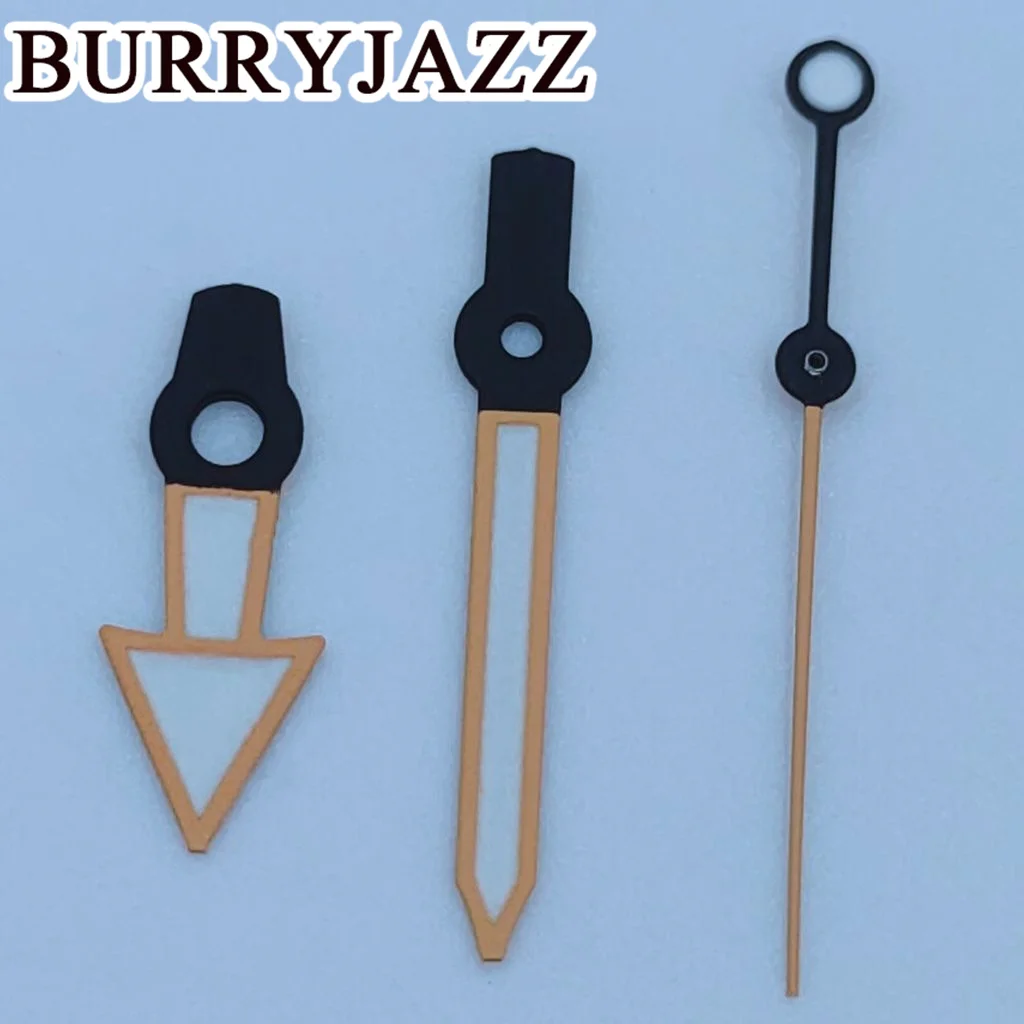 BURRYJAZZ NH35 NH36 NH38 7S26 7S36 4R35 4R36 Watch Hands Yellow Pink Hands Green Luminous