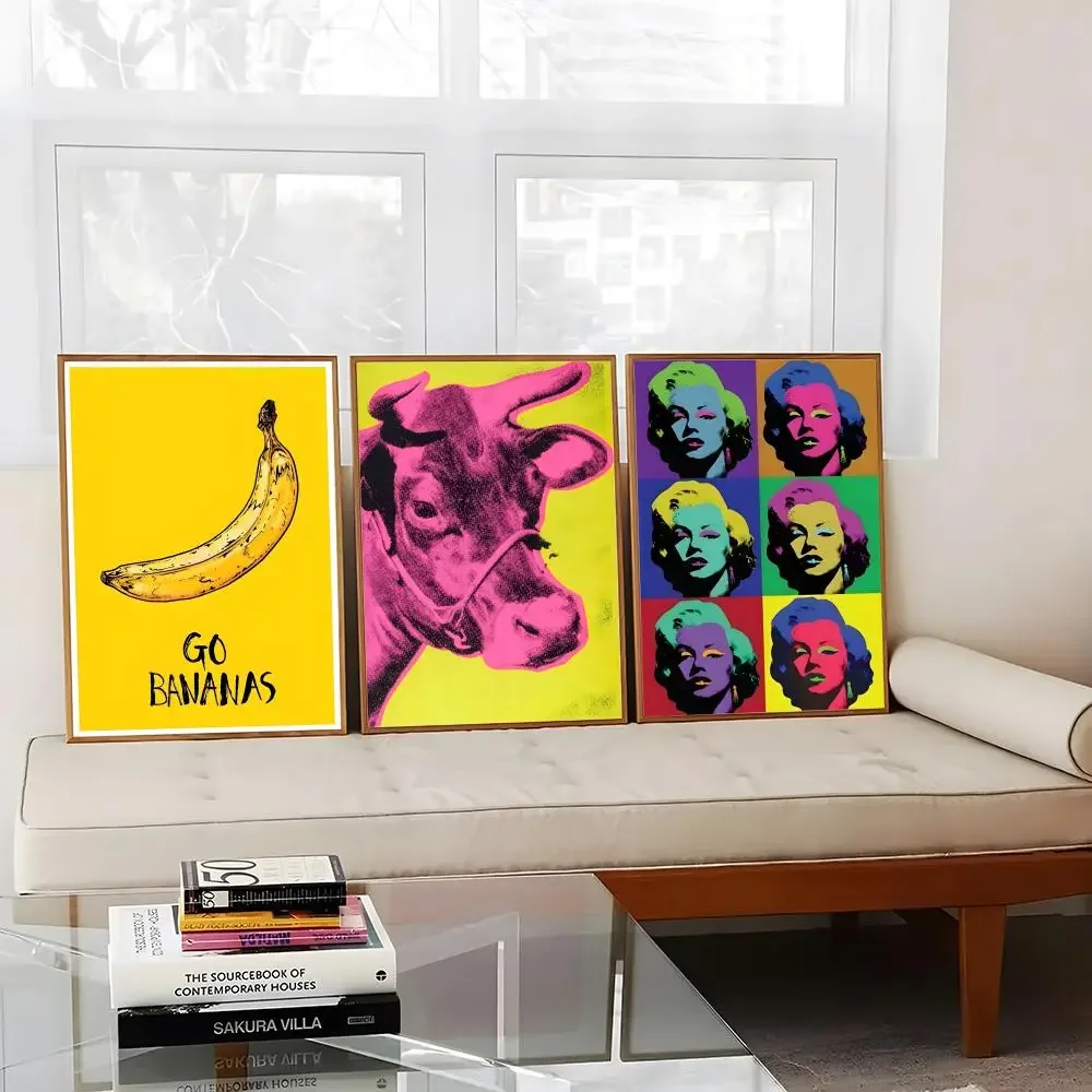 Canvas Sunset Banana Tomato Soup A_andy W_warhol Pop Art Poster Wall Art Printing Waterproof Home Living Bed Room Bar Aesthetic view 2