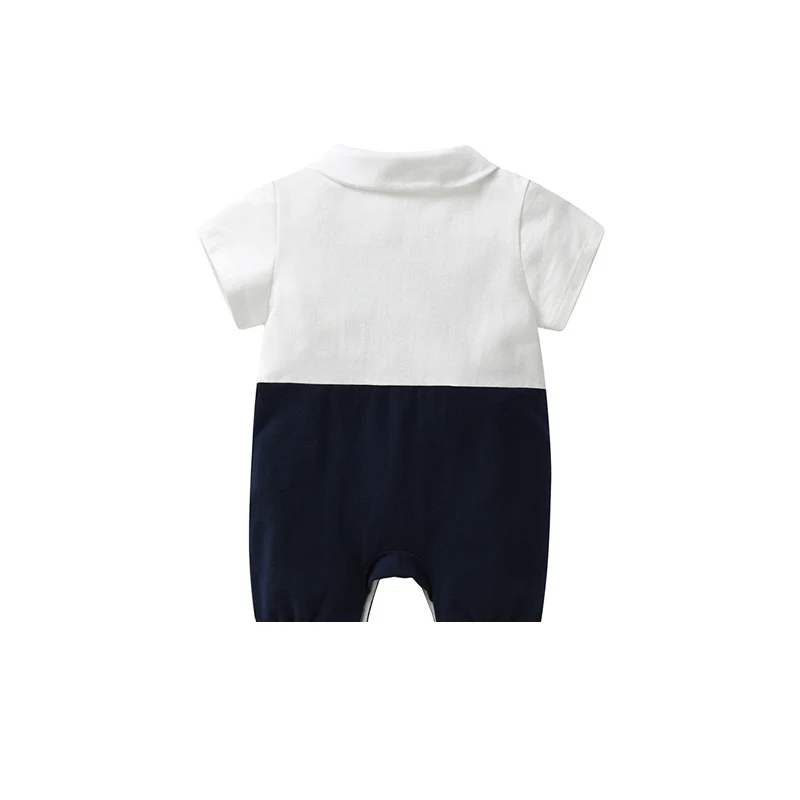 Baby birthday dress, fake suspenders, one-piece harem, male and female baby, baby 100-day-old clothes, summer new style