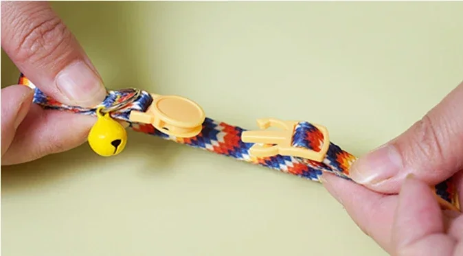 Colorful Collar Fit for Cat Puppy Necklace Adjustable 19-32cm Collar Harness colorful pattern Pet Collar With Bells Pet Supplies