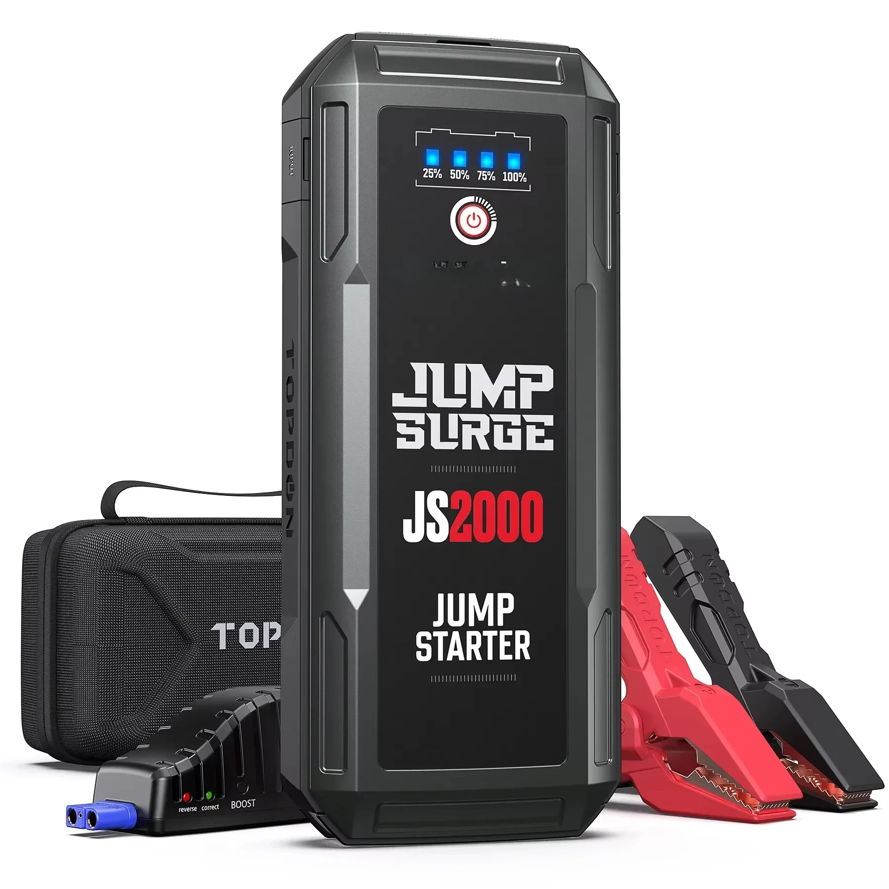 For  2000A 12V Lithium Multi-Function Emergency Portable Vehicle Car Battery Booster Pack Jumpstarter Power Bank Jump Starter