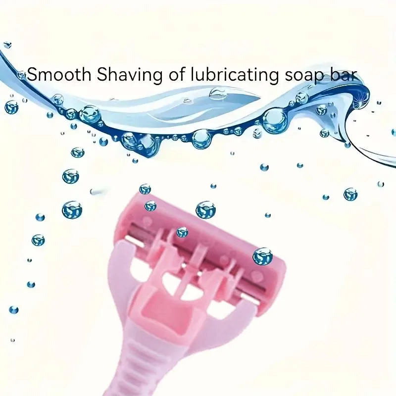 เครื่องโกนหนวดสำหรับสุภาพสตรีคุณภาพสูง ใบมีดทนทาน ด้ามจับสบาย ทำความสะอาดง่าย ปราศจากน้ำมัน ของขวัญเพื่อความงามและเทศกาลต่างๆ