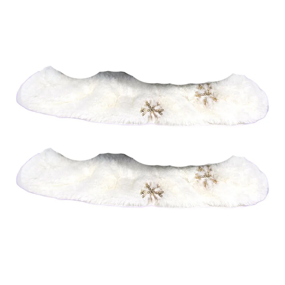 Ochraniacze na ostrza łyżew lodowych, miękkie, chłonne, do łyżew hokejowych i figurowych, wzmocnione szwy dla wytrzymałości.