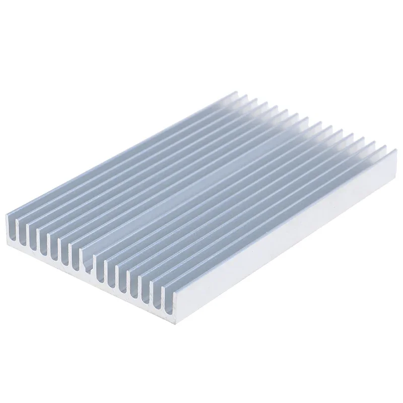 DIY Kühler Aluminium Kühlkörper Grille Form Kühler Kühlkörper Chip Für IC LED Power Transistor 100*60*10mm