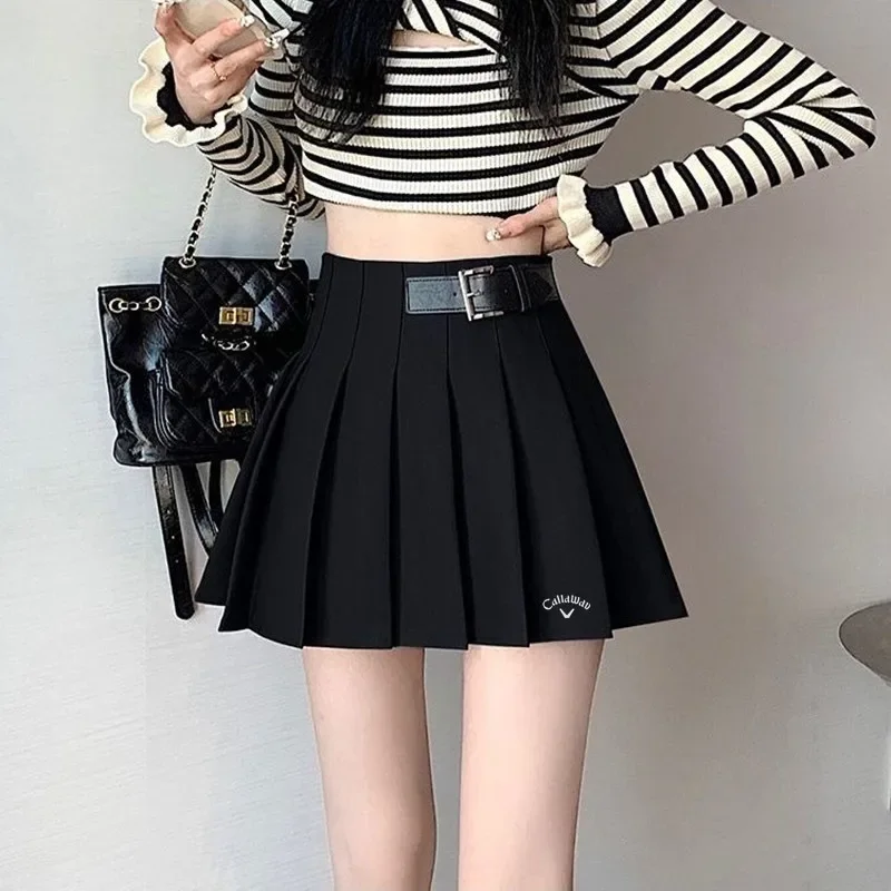 

Autumn Golf Wear Women 2024 Luxury Brand Golf Skirt Fashion JK Pleated Skirt Korean High Waist Short Skirt Women Golf Clothing