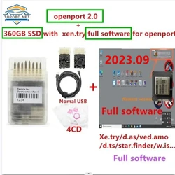 2023 Tactrix Openport 2.0 ECU Chip Tuning Tool Open Port USB 2.0 ECU Flash OBD2 with 360GB SSD with 2023.09 xentry software full