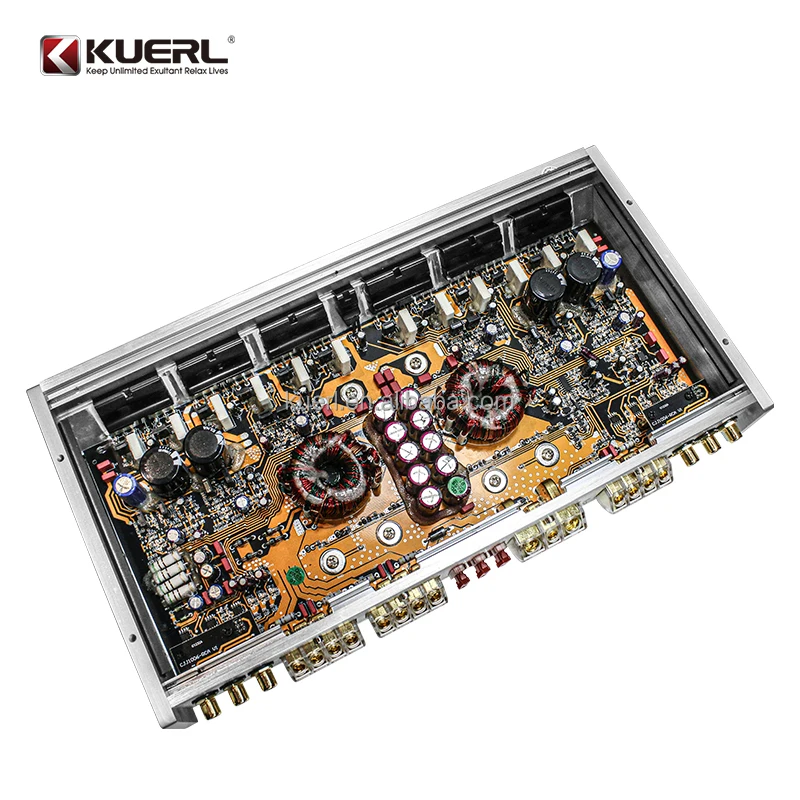 Class AB High-Power RMS power 100W*6@4Ω/130W*6@2Ω 6Channel Aluminum alloy Car Audio Power Amplifier with strong heat dissipation