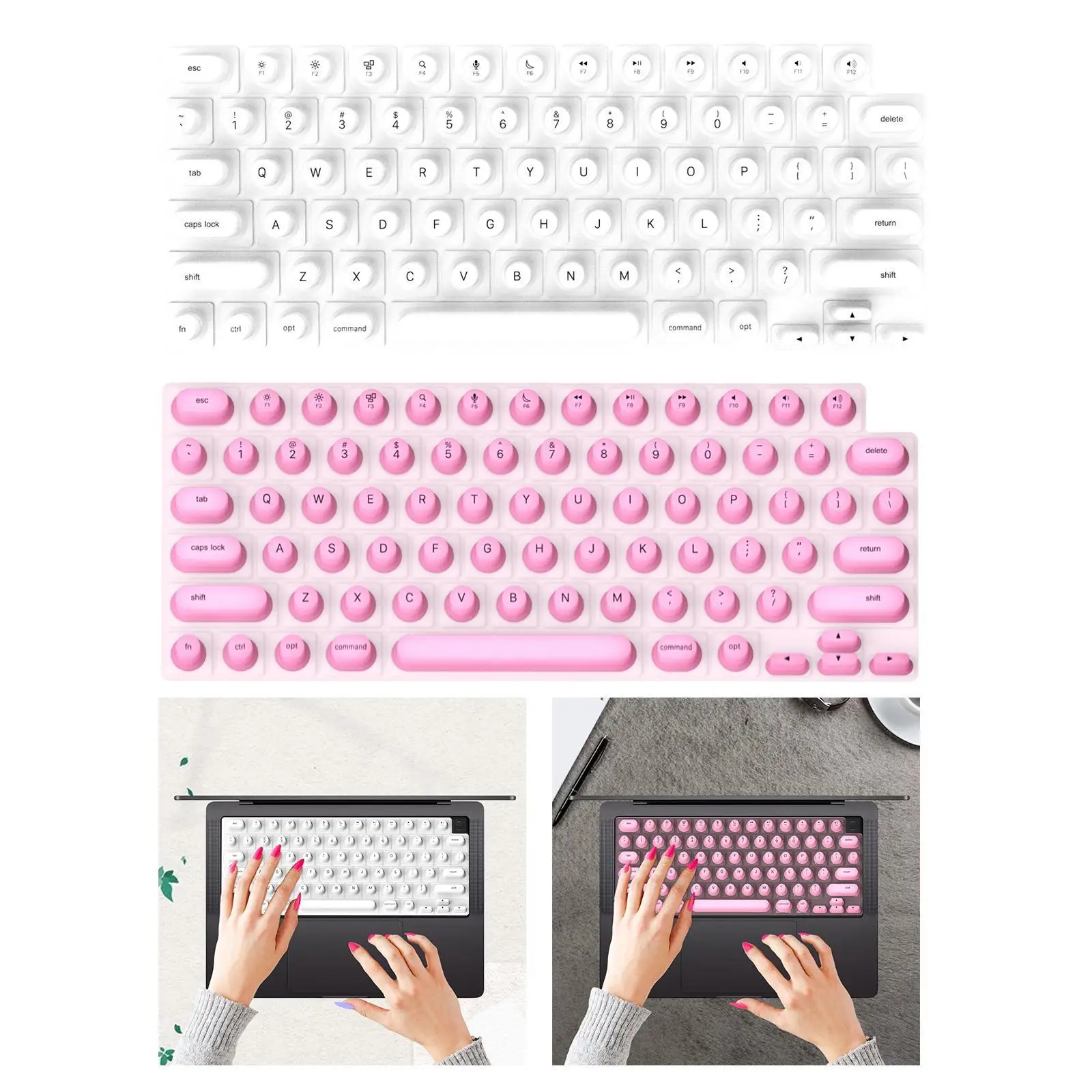 Copertura per tastiera per protezione per unghie lunghe Robusta per notebook per accessori per tastiera Nail Art Pellicola per tastiera per digitazione di giochi