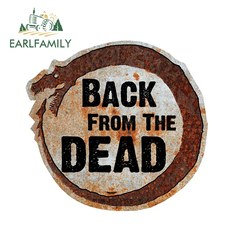 

EARLFAMILY 13см x 13см Наклейка для автомобиля в стиле Hot Rod Rat Rod с изображением «Возрождение» (Back From The Dead), водонепроницаемая, аксессуар для тюнинга авто