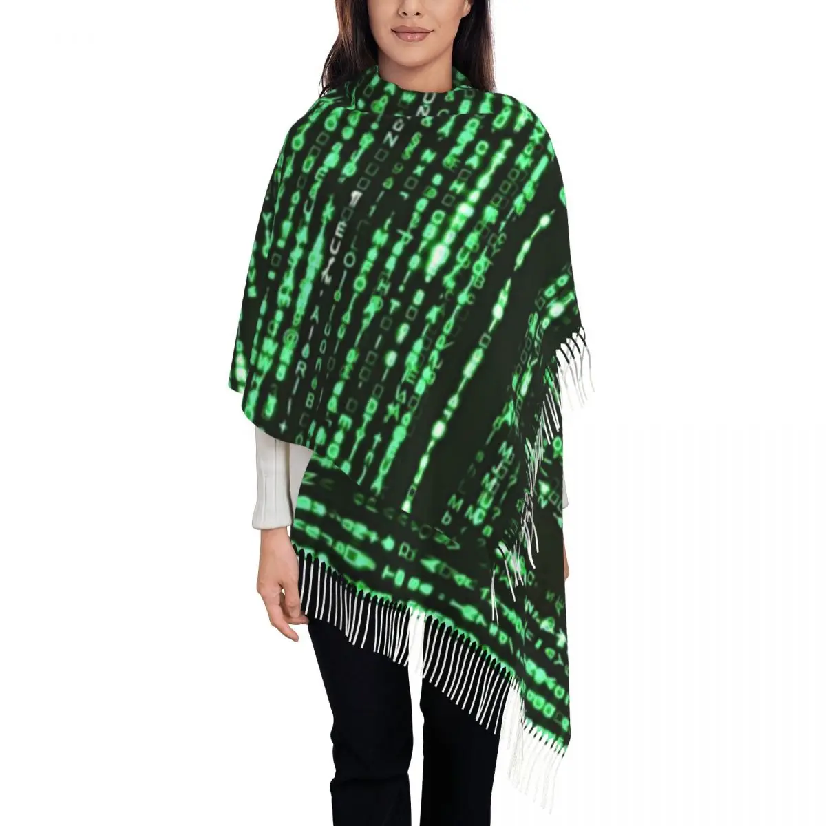 شال وشاح شرابة