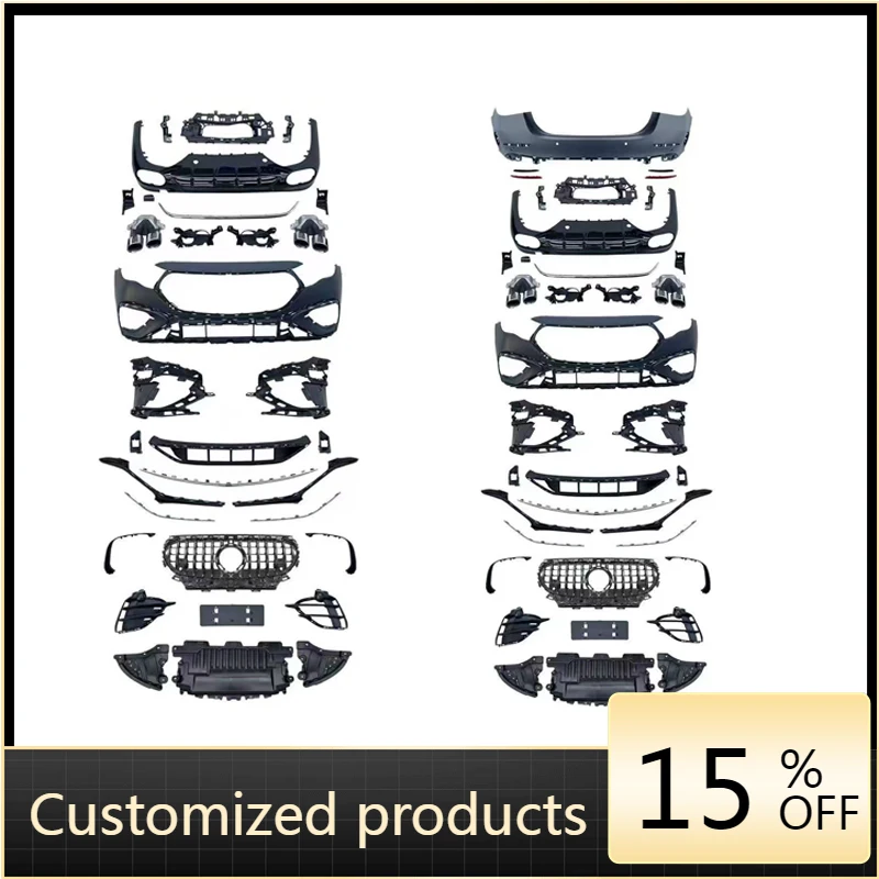 

Высокое качество и надежный автомобильный бампер Benz E-class 2024-2025 W214 Обновление E53 Bodykit Диффузор Выхлопная труба передний задний отбойник