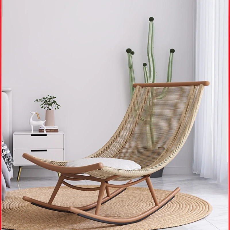 

Rocker chair, lounge chair, adult living room, balcony, leisure home, lunch break, lazy person, sofa, outdoor rattan weaving