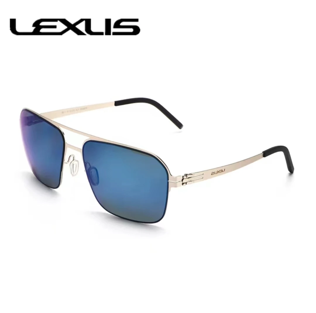 2024 Brand Men Aluminum LEX Senior Sunglasses Polarized UV400 Mirror Male Sun Glasses Women For Men Oculos de sol