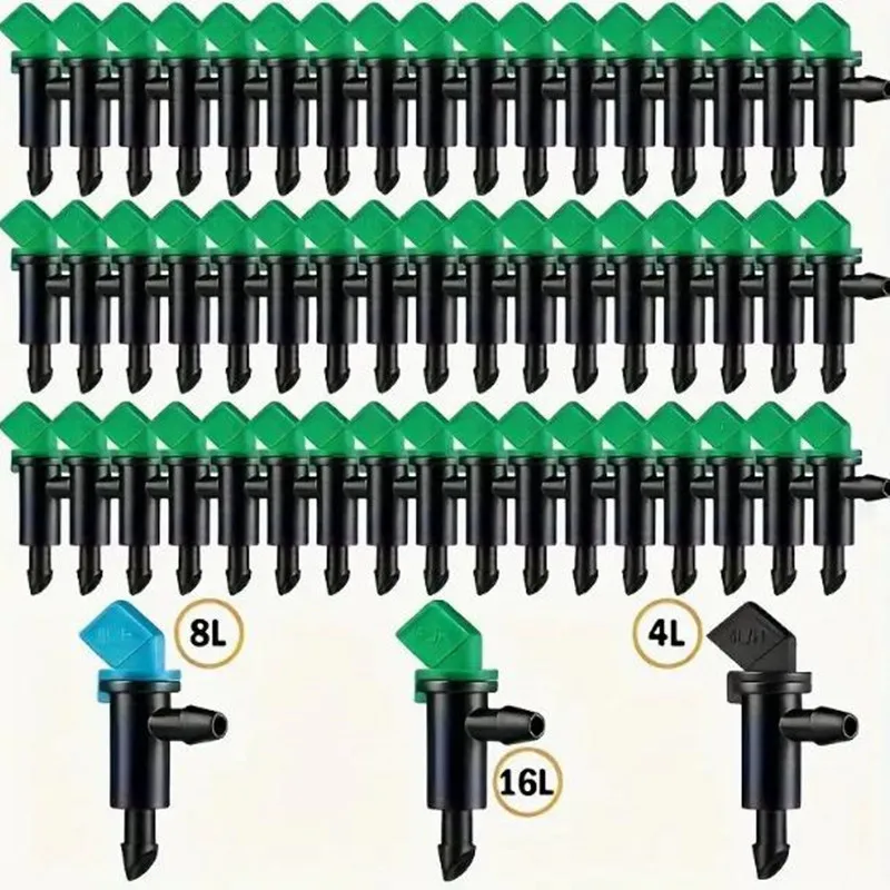 4L 8L 16L Flag Drip Emitters Agricultural Greenhouse Micro Drip Irrigation Emitters Bonsai Watering Drippers