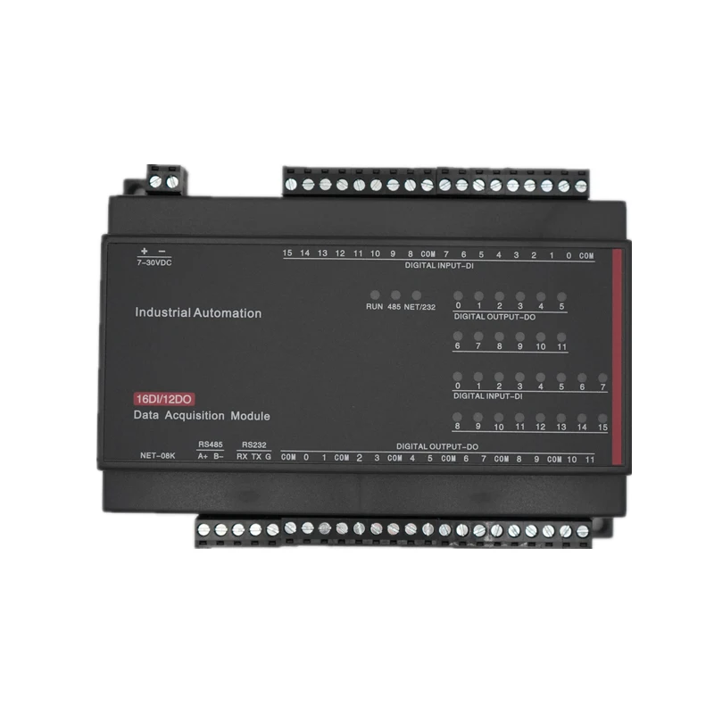 

12DO 16DI Acquisition Controller Modbus RTU Protocol RS485 232switch Input and Output