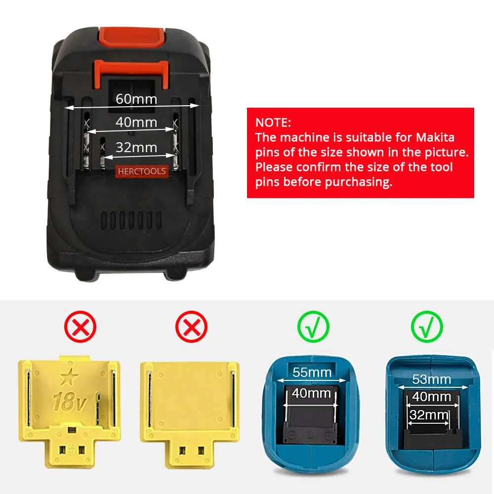 21V Rechargeable Battery 20000mAh Lithium Ion Battery For Makita 18V Electric Power Tool Battery