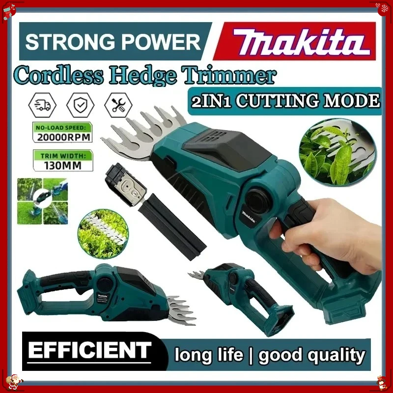 

Аккумуляторный кусторез Makita 2-в-1: мини-ножницы для травы и кустарников, работающие от аккумулятора Makita, для сада