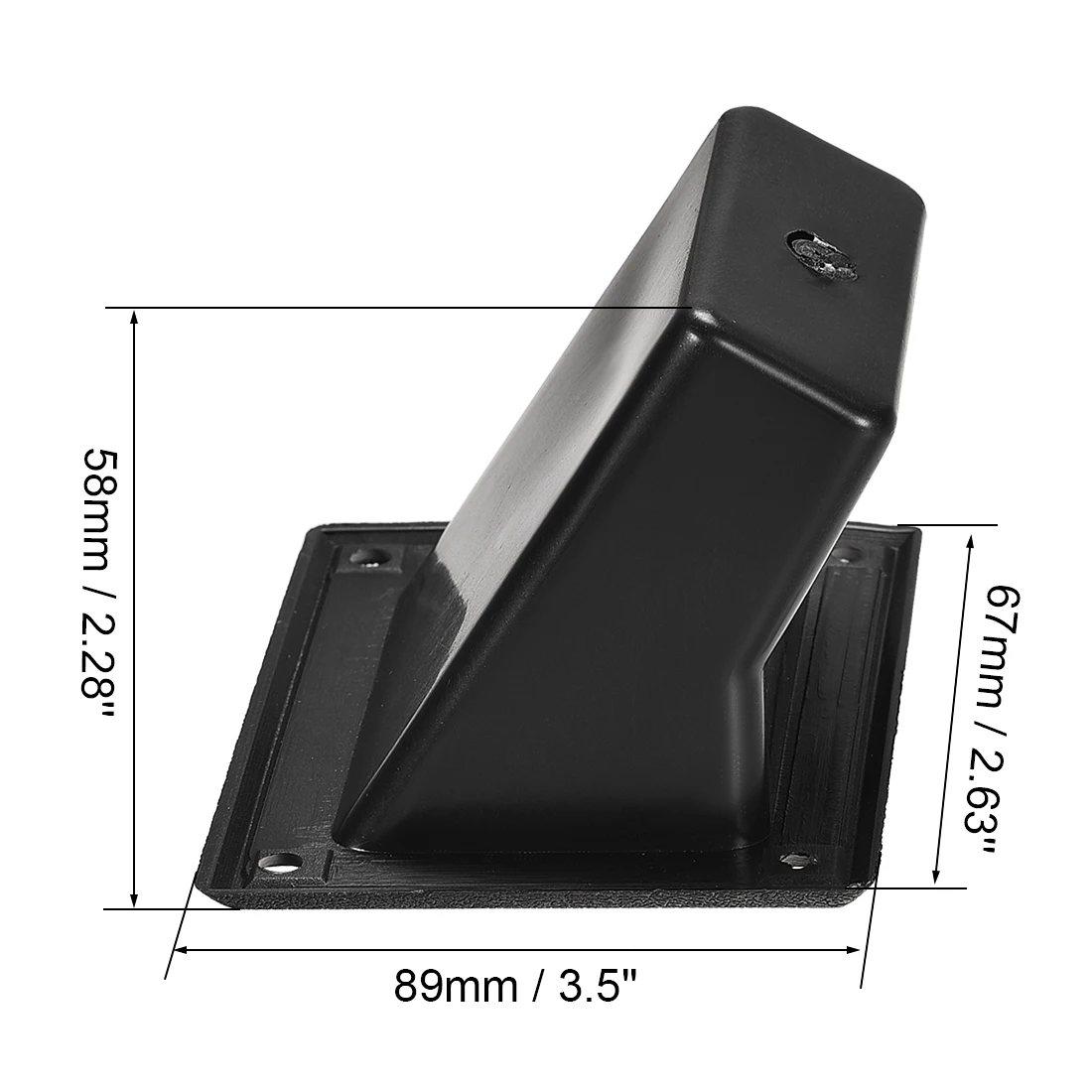 4pcs Recessed Speaker Handle Grasp Pocket Style Plastic Handles Holder Fit for PA/DJ Speakers Cabinet Box
