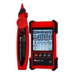 2in1 Network Cable Tester Multimeter LCD Display Analogue Tracing Digital Search POE Test Cable Pairing Length Wiremap Detector