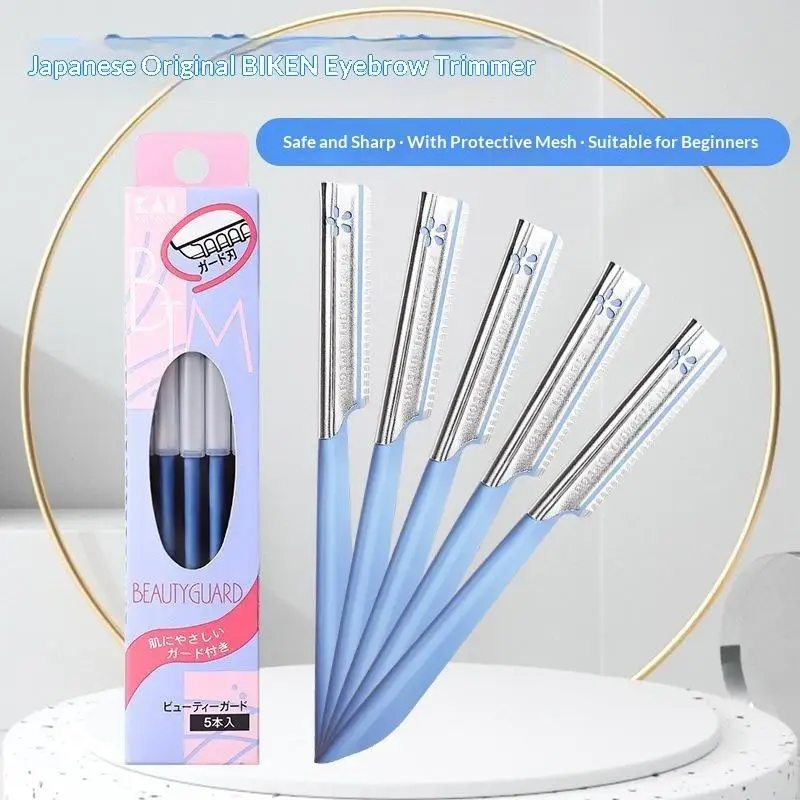 5pcs Steel Eyebrow Epilator Sets For Women Makeup Eyebrows Hair Removal Styling Tool Blade Facial Sourcil Razor Trimmer