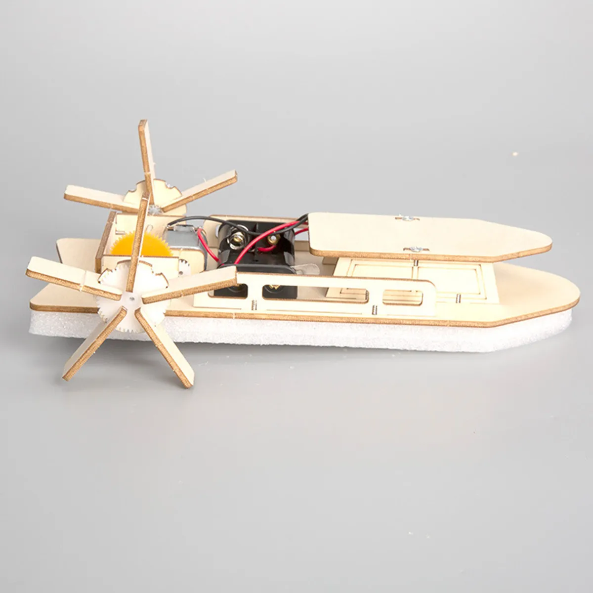 Wooden boat Model Kit, wooden boat building Kit, 3D assembly, wooden tray steam, fuchsia back creative science