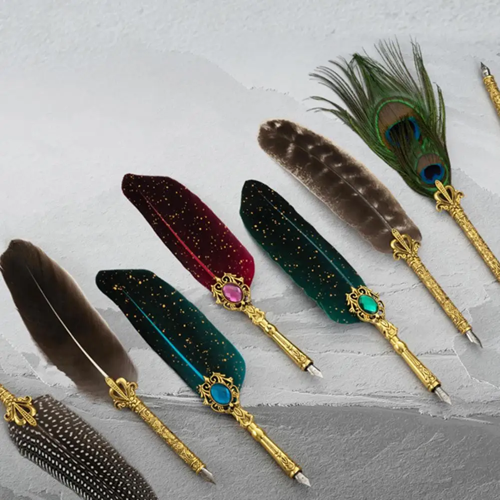 1 компл. 0,5 мм красивая ручка-карандаш набор для плавного письма медная ручка-карандаш набор чернил канцелярские принадлежности