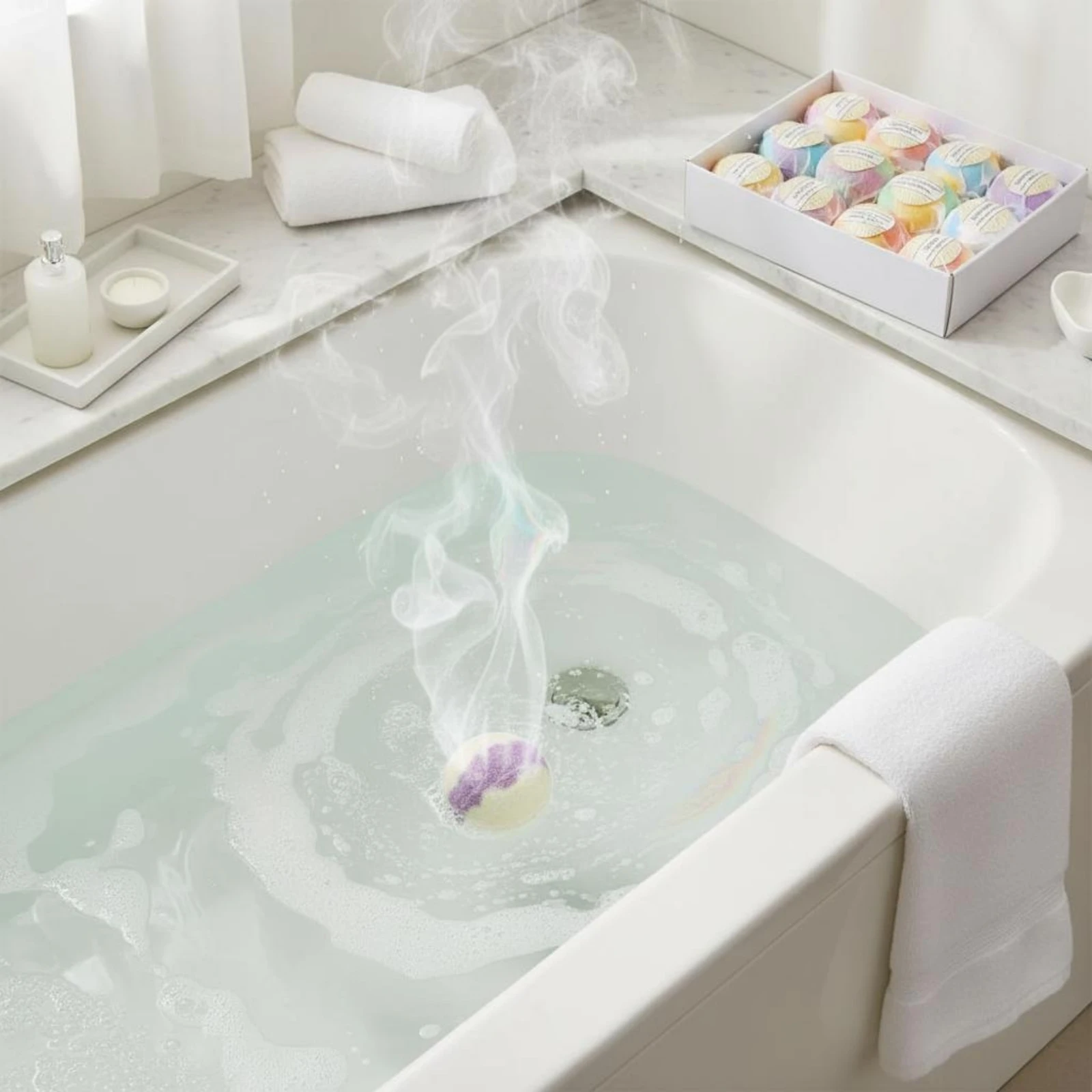 Set Hadiah Bola Mandi Berbusa - Home Bathroom Spa ulasan dan harga