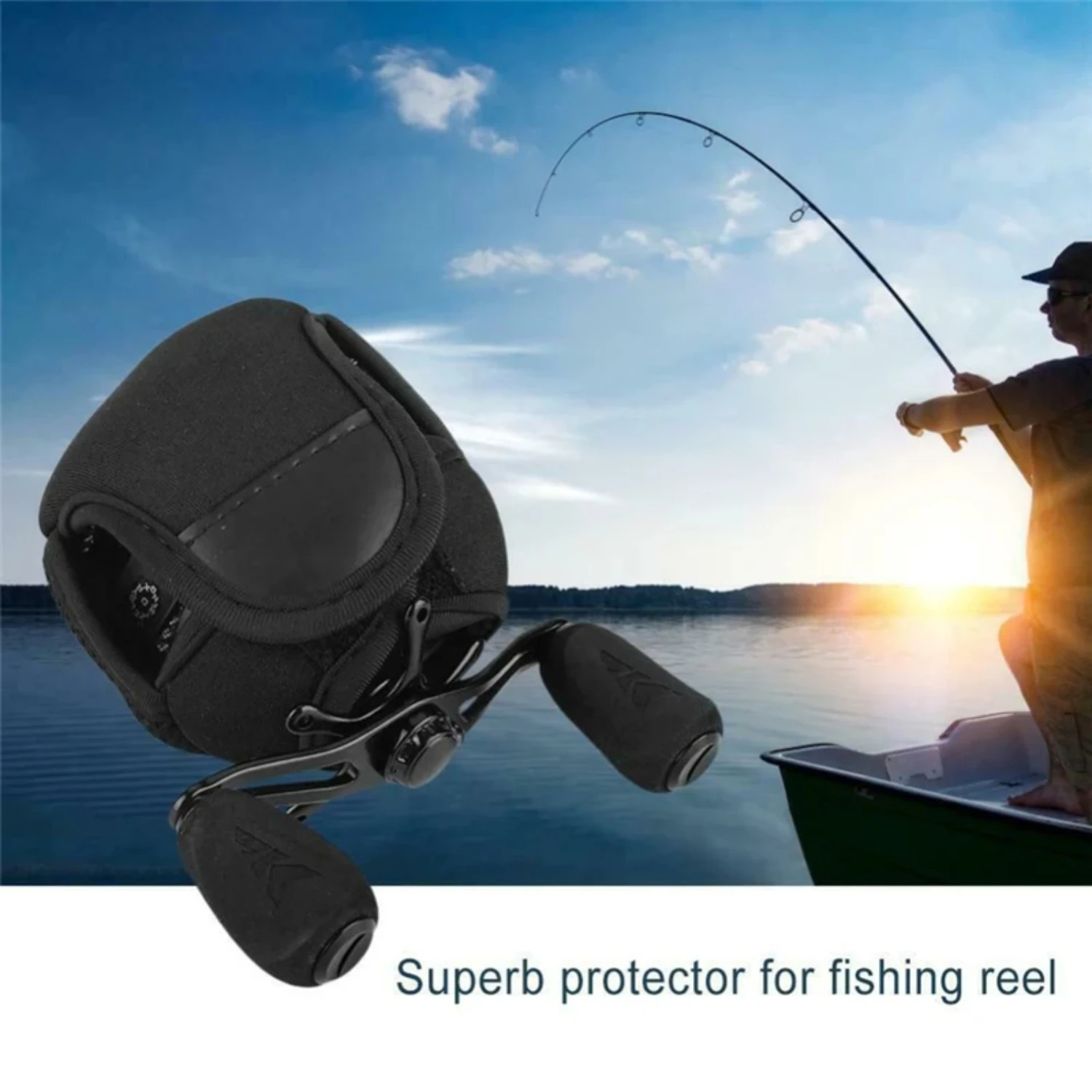 Fishing Reel  Baitcasting Reel Protective Case Cover  Neoprene Portable   Bait Casting Reel Fishing Equipment Kkr steez Samolla