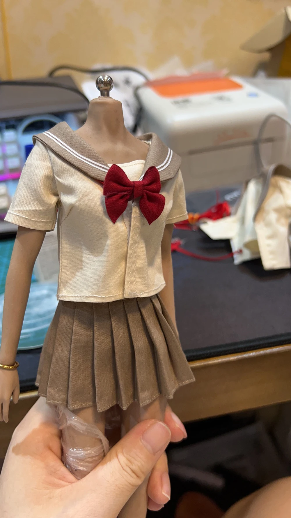 1/6 Scale female dolls clothes JK shirt skirt School uniform fit 12\'\' action figure body model