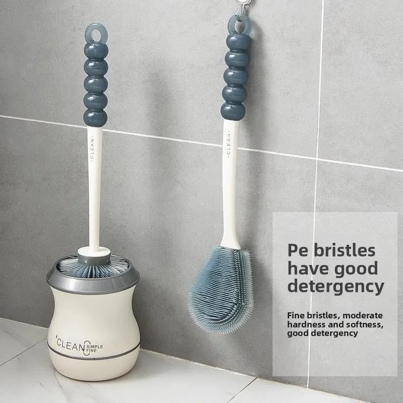 

Long Handle Toilet Bru Household Batoom Cleaning Tool No Dead Angles Toilet Cleaner Pan Bru for Waing Toilets