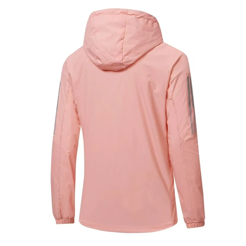 Golf Spring/Autumn New Product Women's Outdoor Quick drying Sports Jacket Solid Color Hooded Windproof Coat Comfortable Thin Top