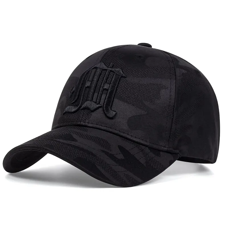 Fashion Gothic Letter M Embroidery Baseball Caps Spring and Autumn Outdoor Adjustable Casual Hats Sunscreen Hat