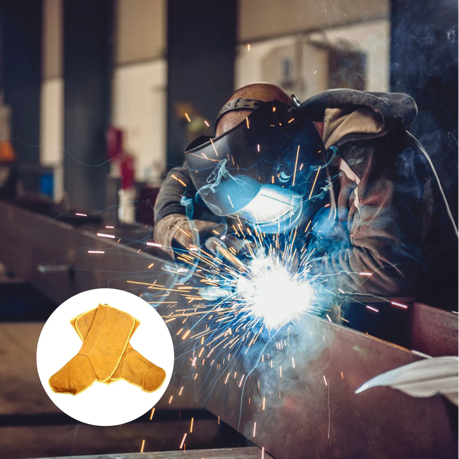 1-ペア溶接足保護ツールプレミアム溶接保護フットカバー溶接工用耐火性滑り止め