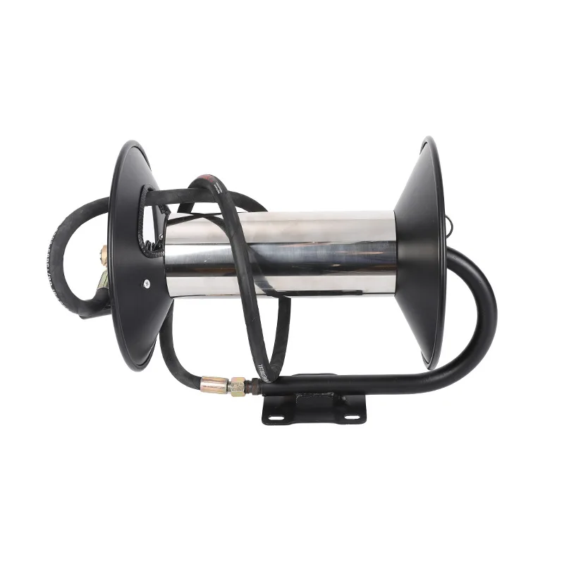 Hand pipe reel 30 meters lubricating oil reel pipe dredging automatic pipe reel portable storage