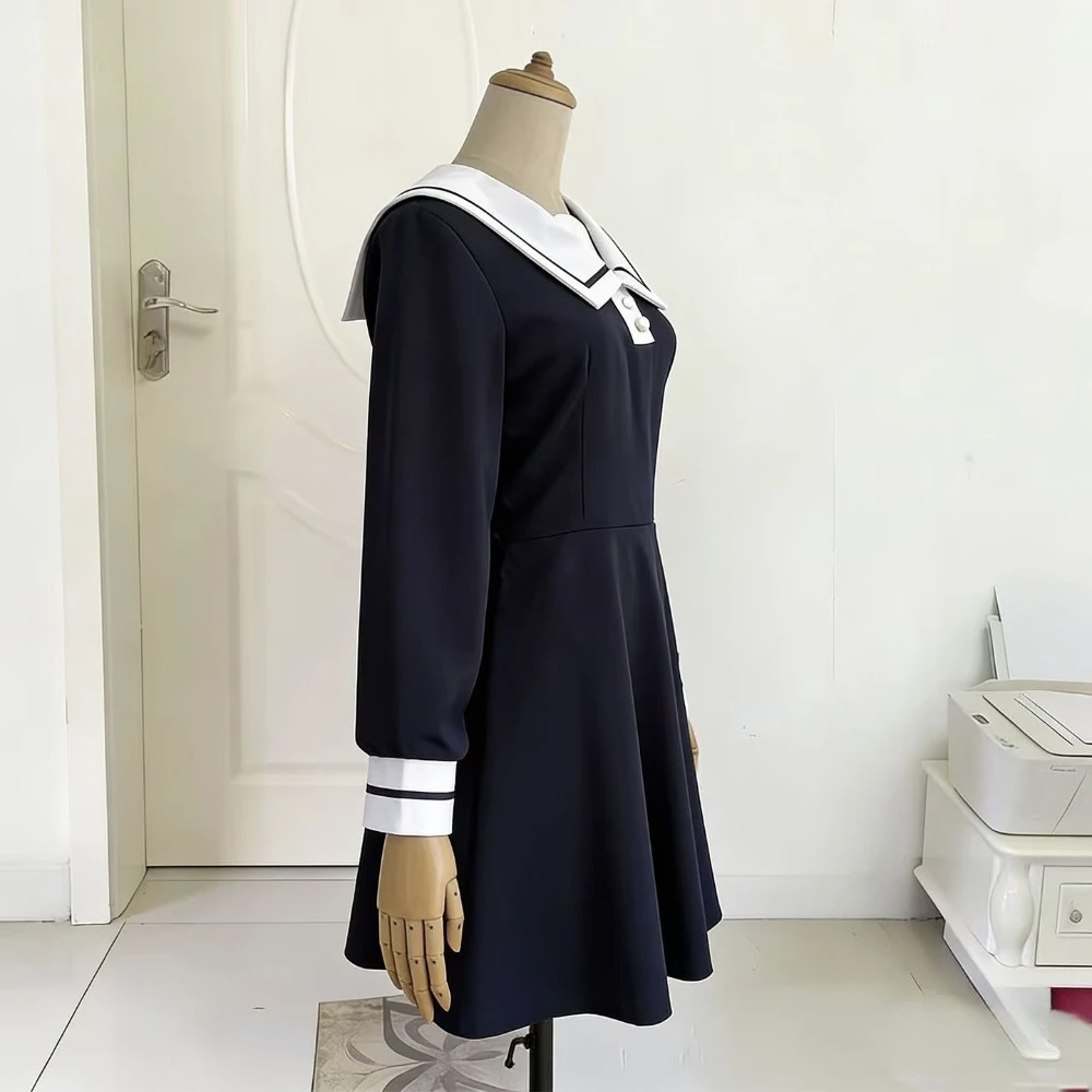 Kimi Ga Shinu Made Koi Wo Shitai Sheena Mimi Cosplay School Uniform Dress with Wig Accessories Anime Halloween Comic Con Outfit