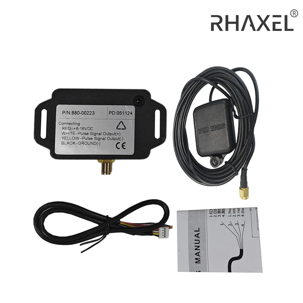 RHAXEL Waterproof Speedometer Sensor Adapter Kit GPS Speed Sender between GPS and Pulse 12VDC with GPS Antenna