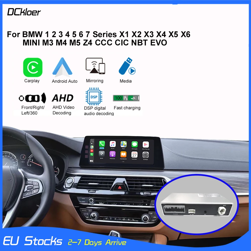 Wireless CarPlay Android Auto For BMW1 2 3 4 5 67 Series X1 X3 X4 X5 X6 MINI M3 M4 M5 Z4 with MirrorLink AirPlay CCC CIC NBT EVO