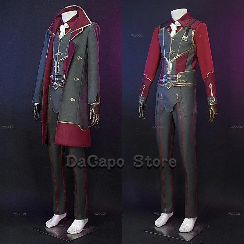 Arcane Silco Cosplays Game Anime Silco Arcane Cosplay Accessories For Man Halloween Suit Uniforms Shoes Wig Props Customized