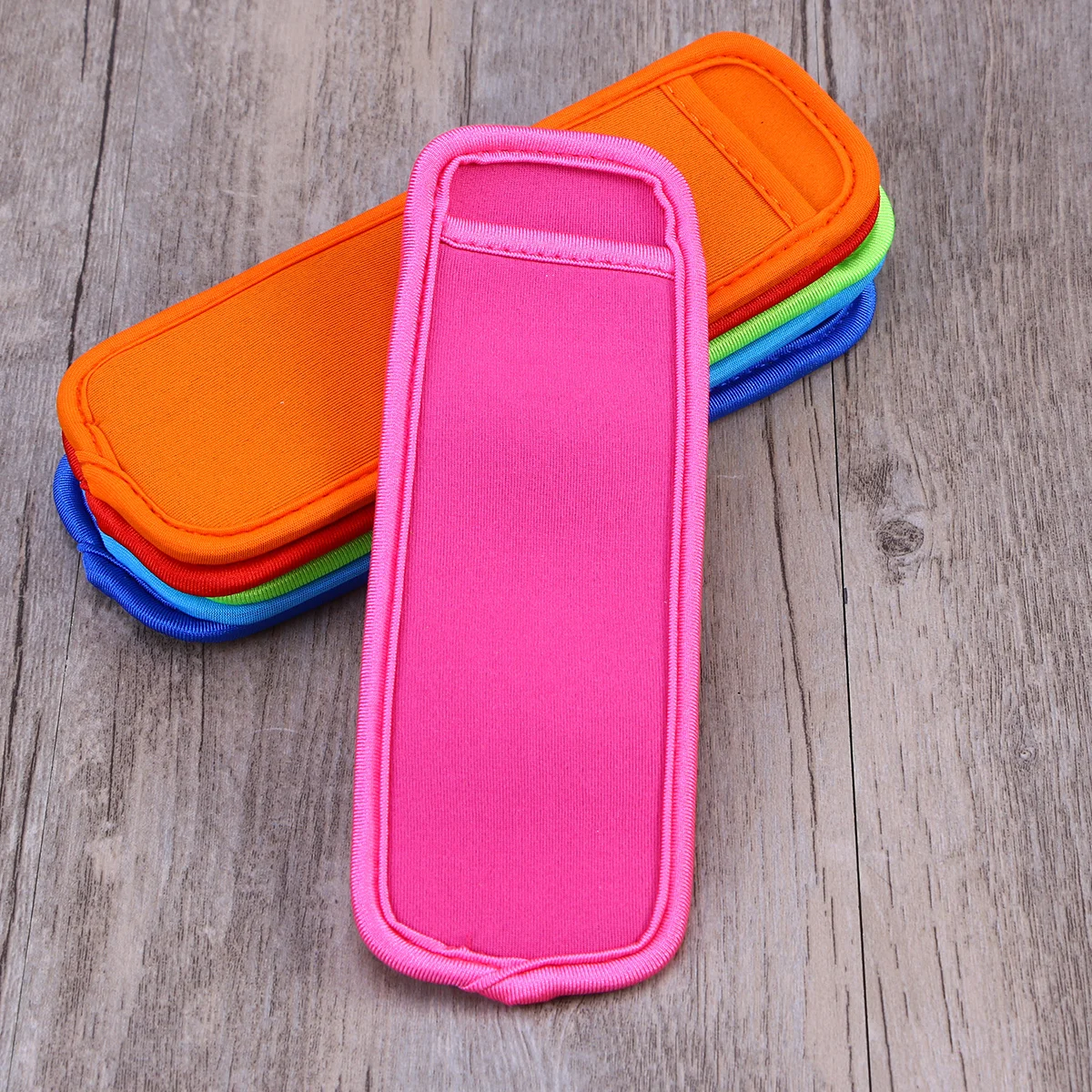 

12pcs Popsicle Sleeves Insulated Reusable Neoprene Ice Stick Holders For Adults Diy Party Barbecue Ice Cream Tools Kitchen