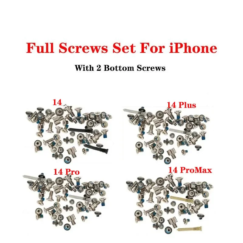 

Complete Full Screws Set Kit Repair Replacement Parts for iPhone 14 Pro Max Plus