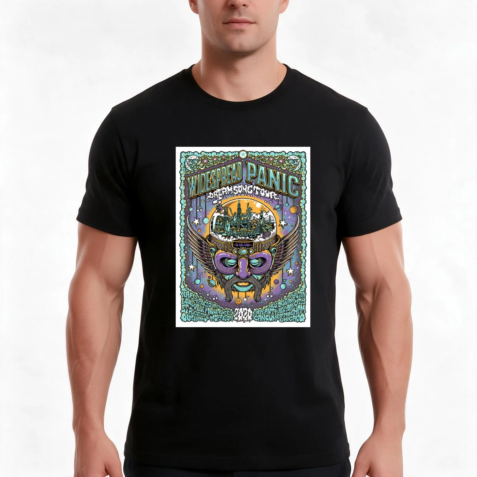 The Philosophy Of Widespread Panic T-Shirt, Summer Casual Cotton Tee, Oversized Streetwear Tops, Vintage Graphic Print
