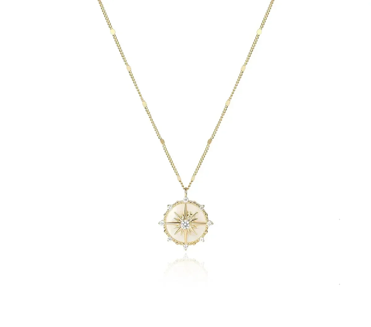 

Octomom Compass Pendant For Women Decorative Necklace Accessories 2024 New Sweater Chain